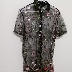 Men's see threw shirt